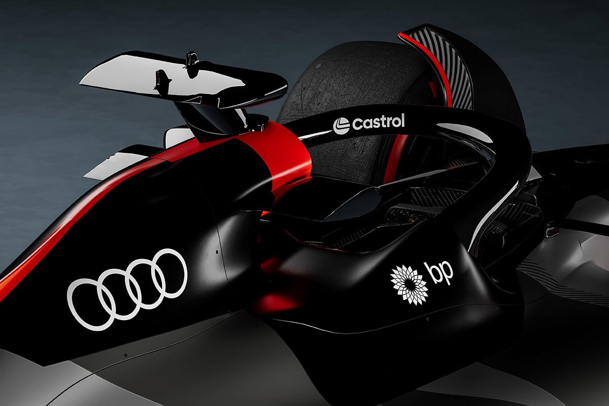 Showcar with Audi F1 launch livery.