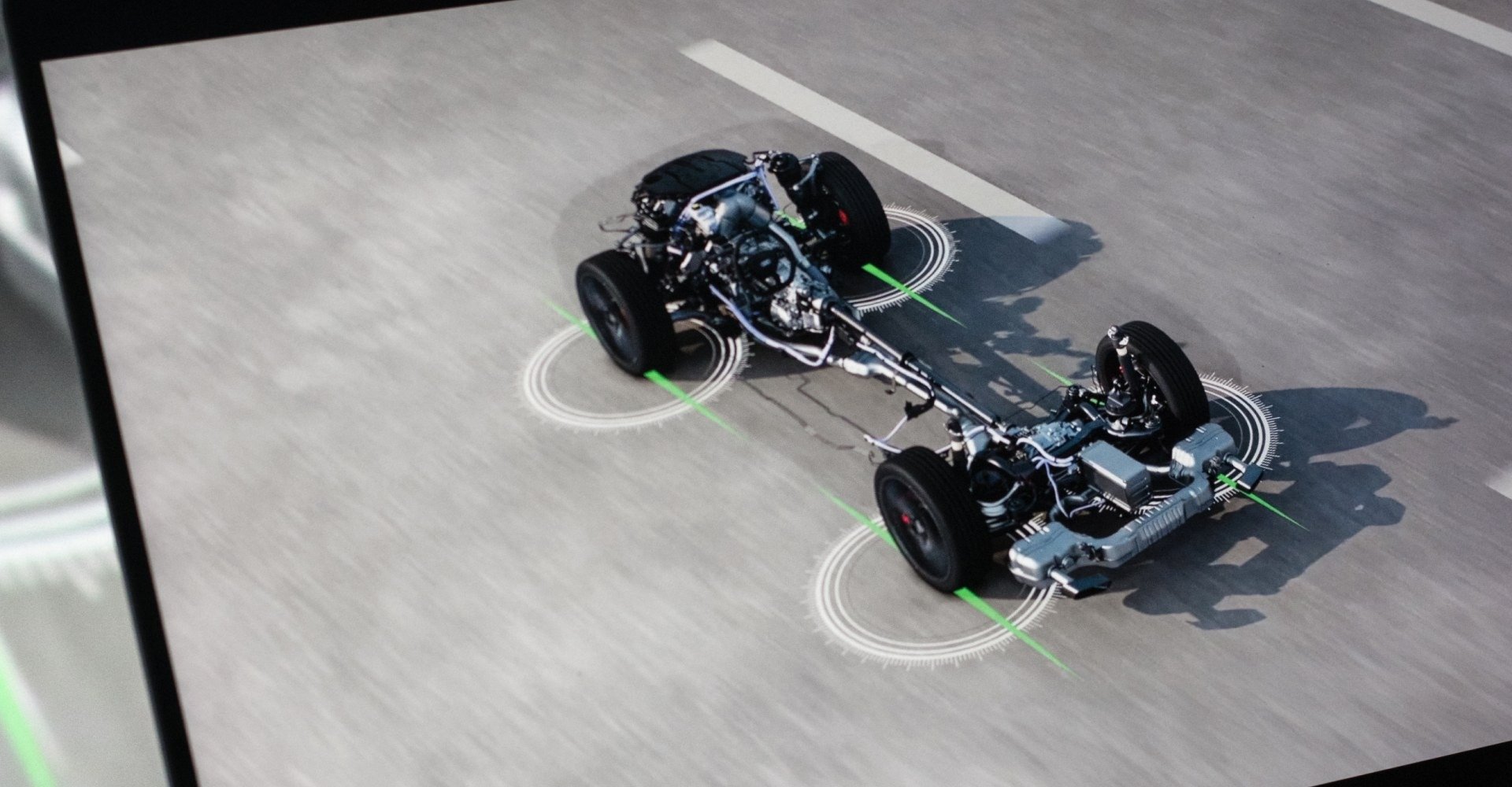 Ilustracija pogonskega sklopa v modelu Audi A6.