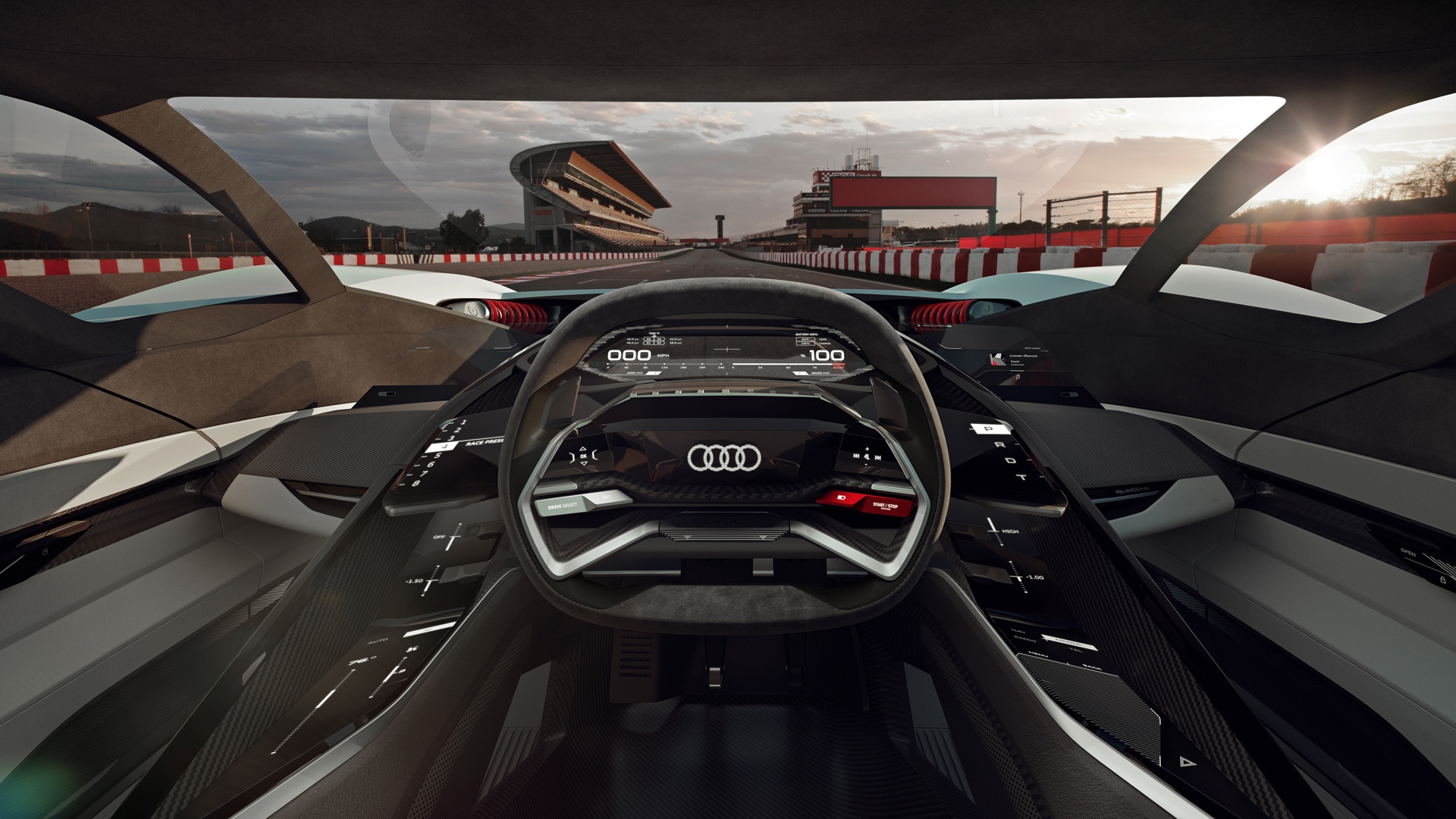 Notranjost prototip vozila Audi AI:RACE