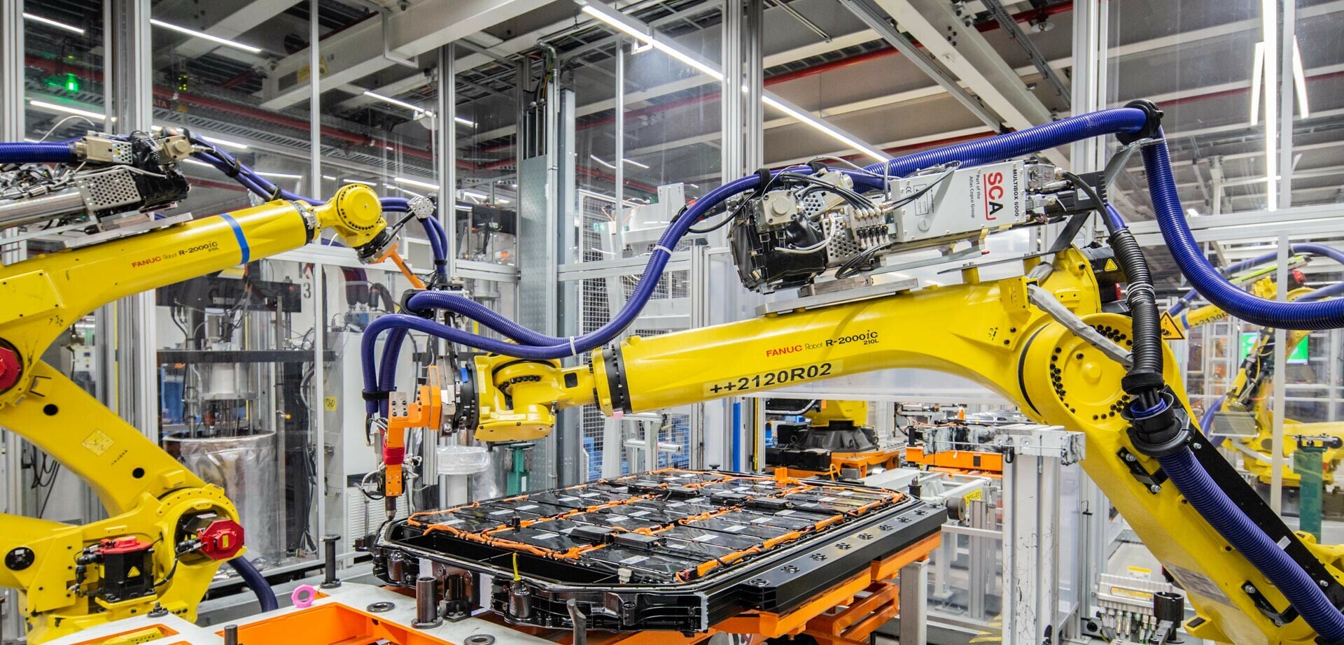 Proizvodna linija izdelave električnih avtomobilov v tovarni Audi Bruselj