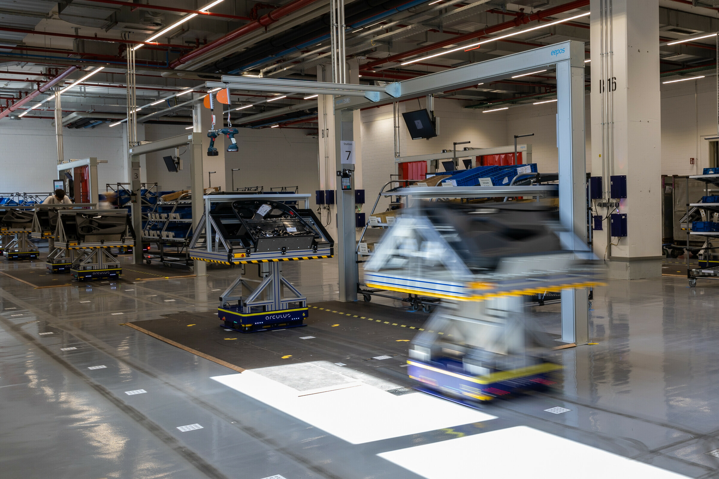 Postaja modularne montaže v pametni tovarni Audi