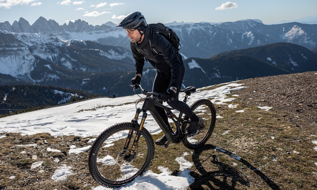 Marc Lichte na gorskem kolesu.