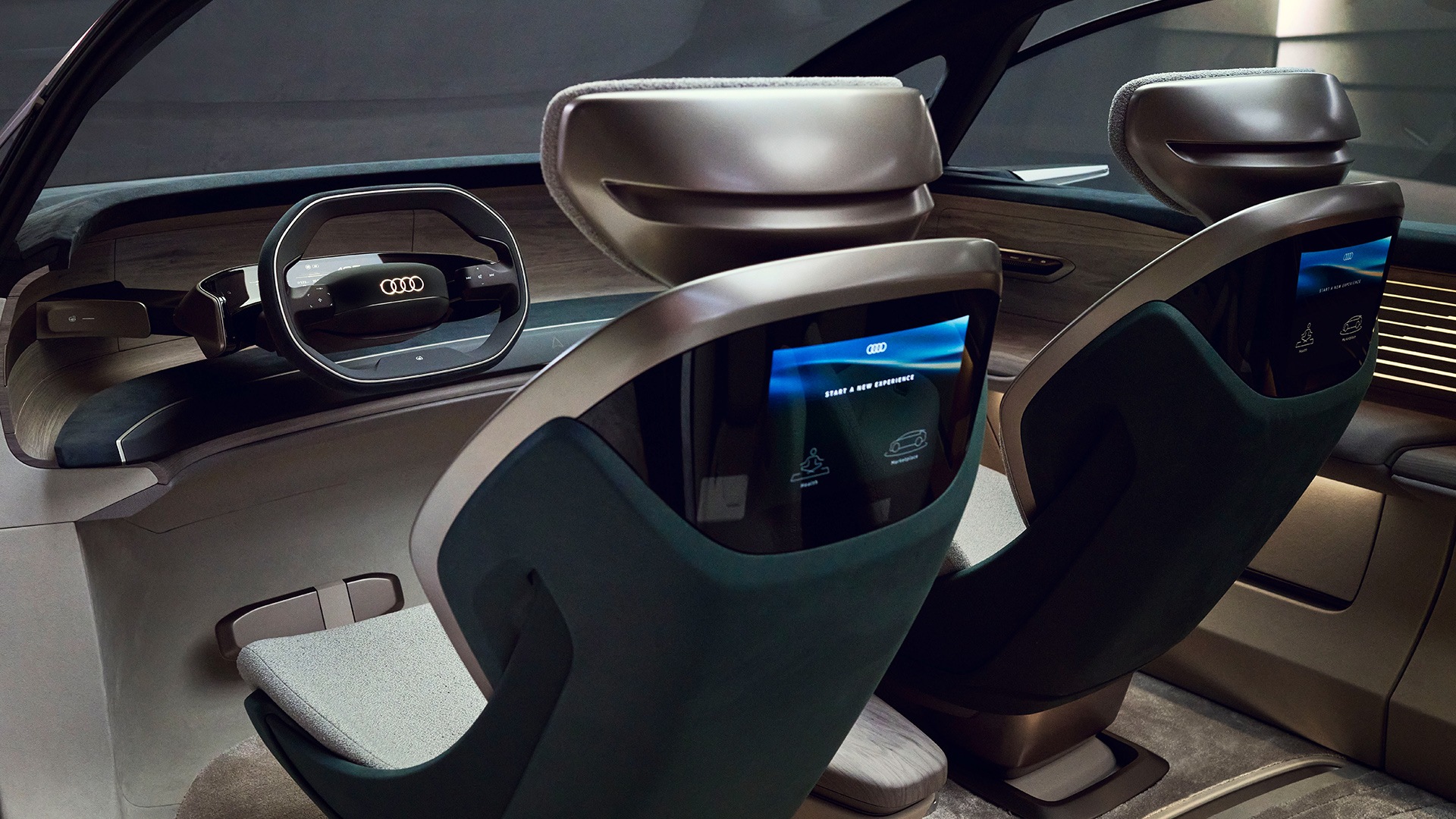 Sedeži konceptnega vozila Audi urbansphere.