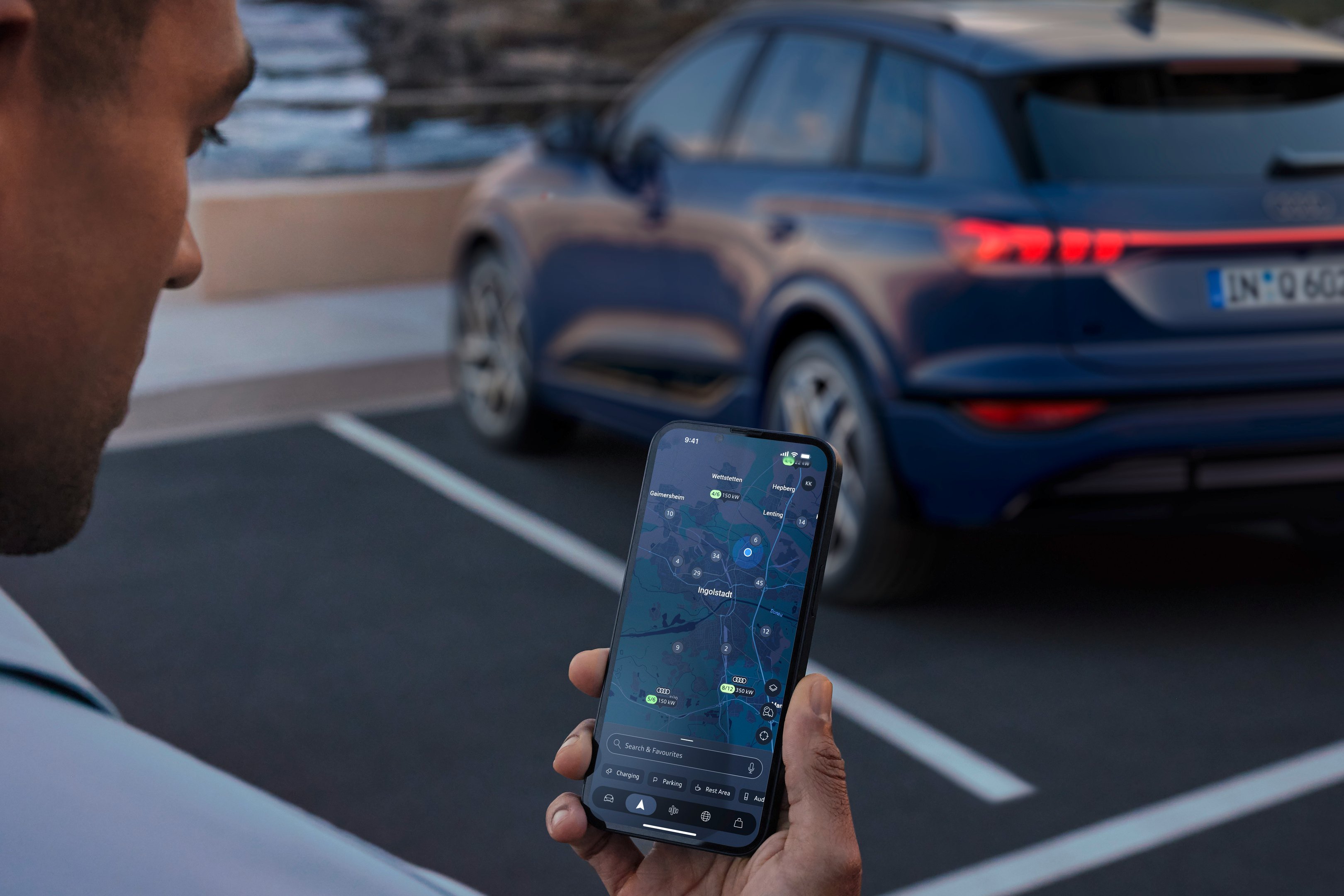 Prenovljena aplikacija myAudi s prečiščenim designom.