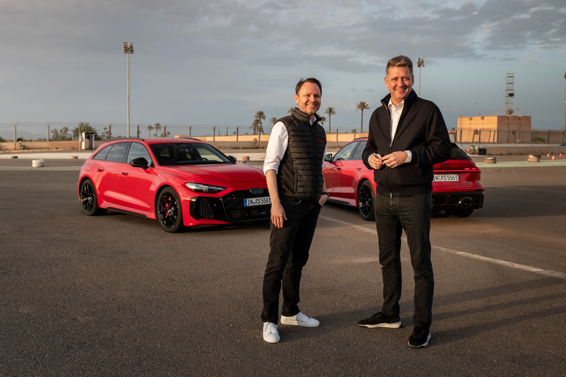Rolf Michl, direktor družbe Audi Sport in Gernot Döllner, izvršni direktor družbe Audi