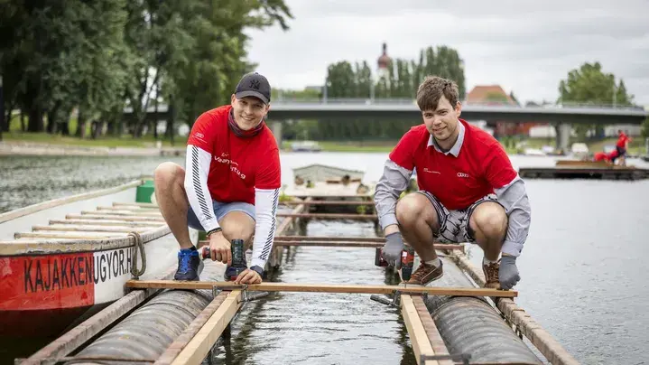 Audi podpira kajakaško-kanuistično sekcijo športnega kluba Győr. 