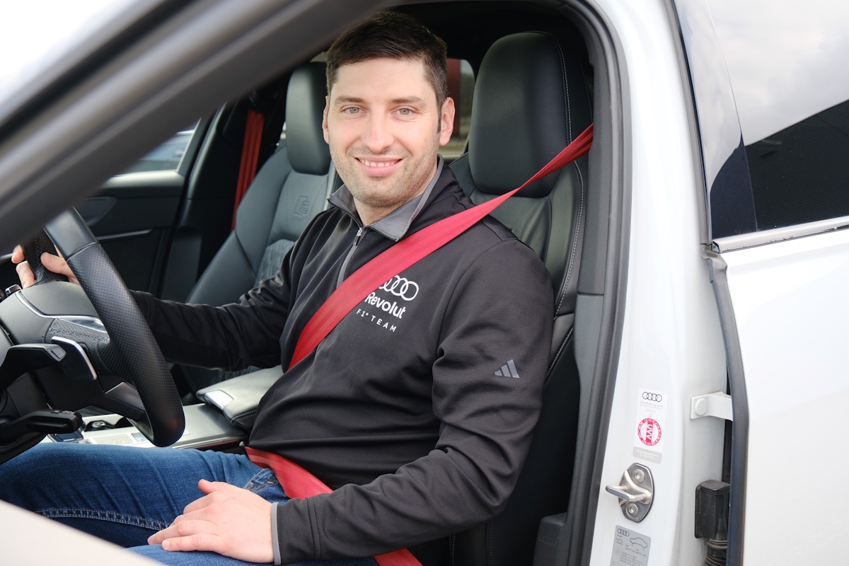 Matej Reich, razvijalec v ekipi projekta Audi F1 v svojem sanjskem športnem avtomobilu
