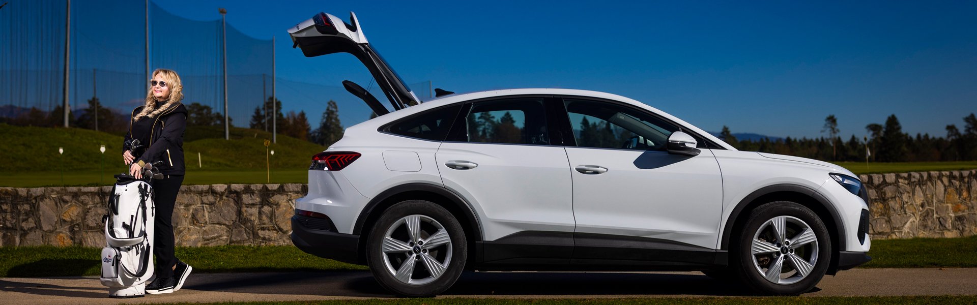 Ljudmila Bogataj in Audi Q4 Sportback e-tron