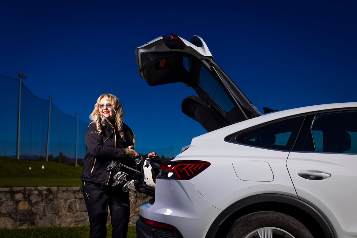 Ljudmila Bogataj in Audi Q4 Sportback e-tron