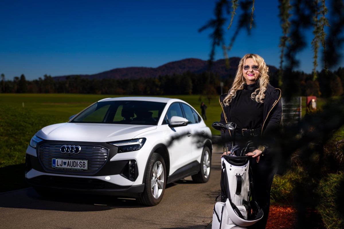 Ljudmila Bogataj in Audi Q4 Sportback e-tron