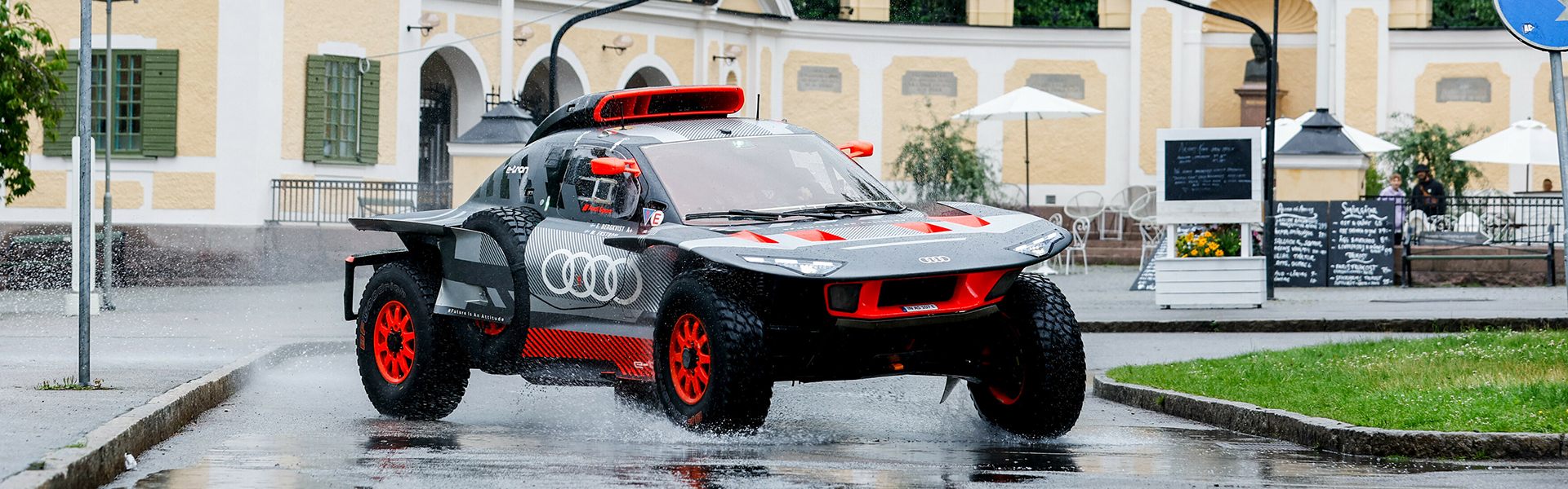 Audi RS Q e-tron v Stockholmu
